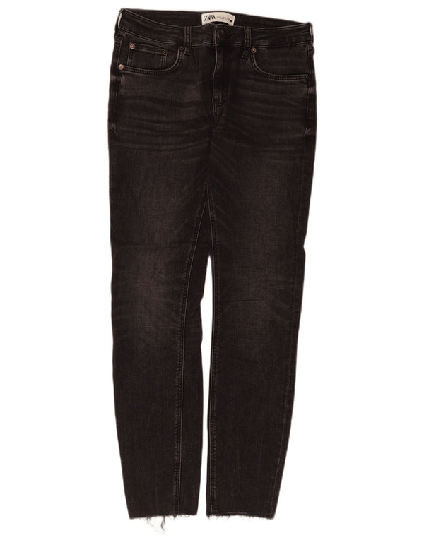 Женские узкие джинсы Zara EU 40 Medium W30 L28, черный хлопок