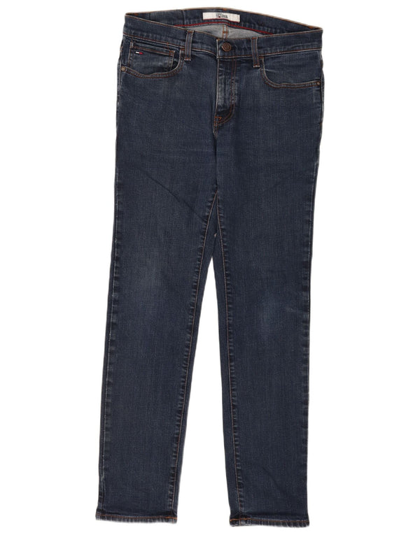 Мужские узкие джинсы Tommy Hilfiger W32 L31 синие, хлопок