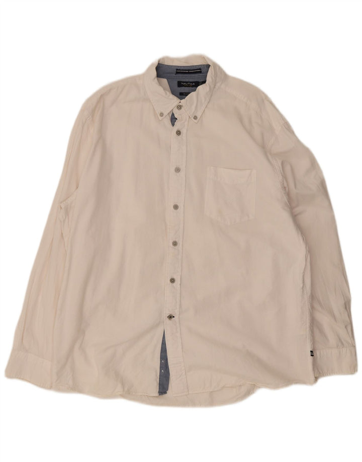 Мужская рубашка классического кроя Nautica 2XL, белый хлопок