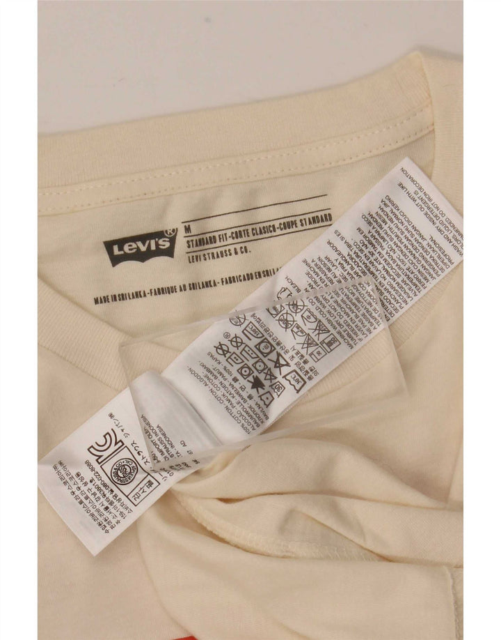 Мужской топ Levi's стандартного кроя с рисунком и длинными рукавами, средний, белый с геометрическим рисунком