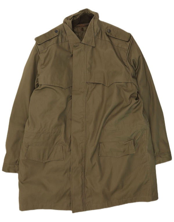 Винтажный мужской тренч UK 46 3XL хаки