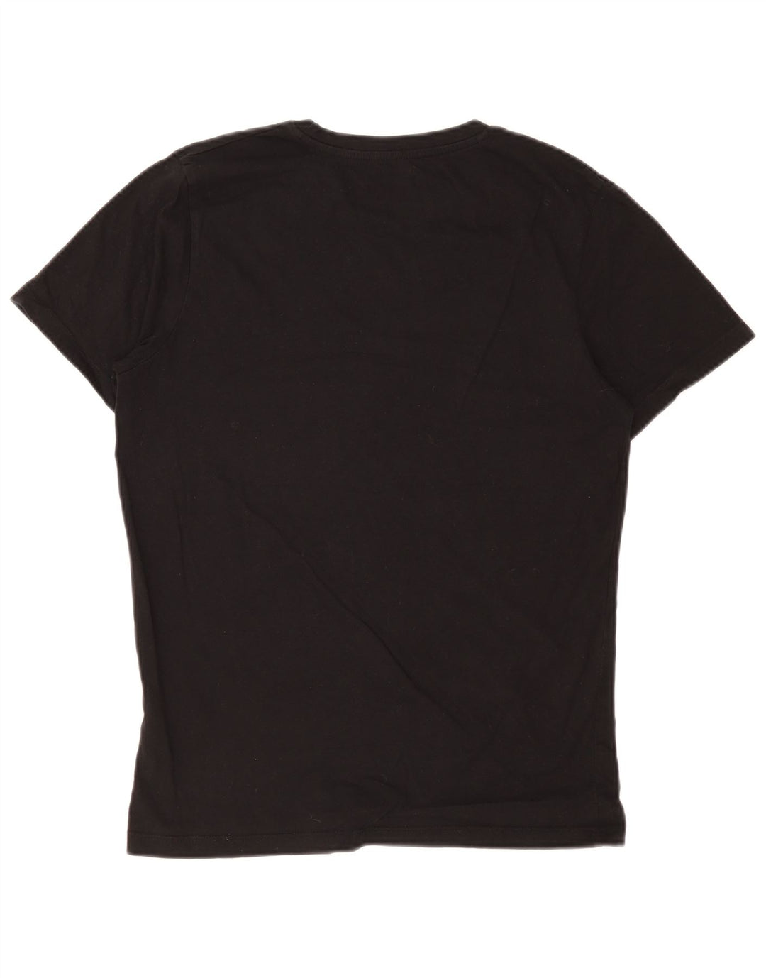 Мужская футболка Jack & Jones из хлопка среднего размера, черная
