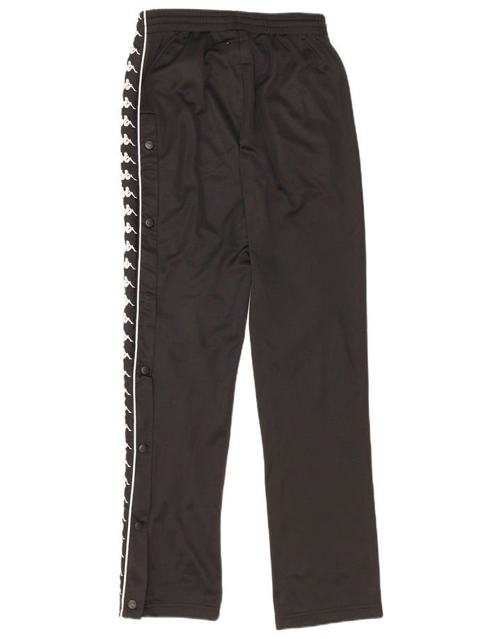 KAPPA Женские спортивные брюки с графическим рисунком UK 12, средний черный полиэстер