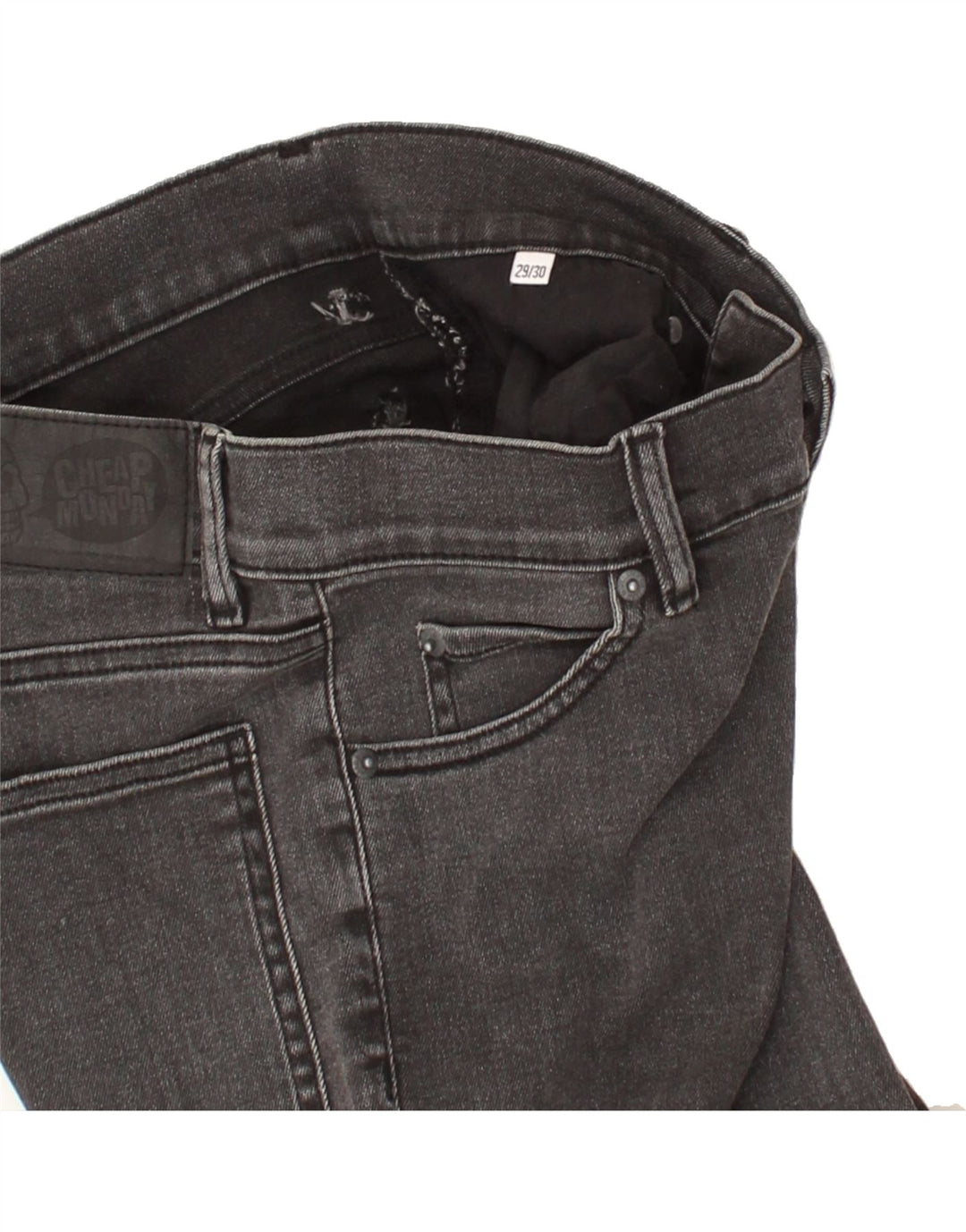 CHEAP MONDAY Womens Skinny Jeans W29 L30 Grey Vintage Cheap Monday and Second-Hand Cheap Monday from Messina Hembry 