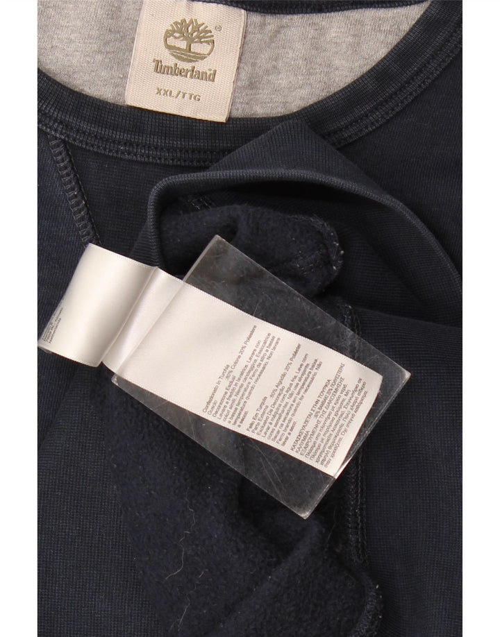 TIMBERLAND Мужской свитер джемпер 2XL темно-синий хлопок