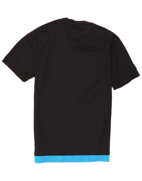 Мужская футболка Adidas Climalite Top Medium Black с цветными блоками из полиэстера