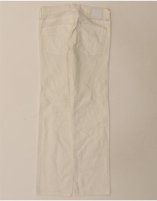 Calvin Klein Женские прямые повседневные брюки W27 L29, белый хлопок