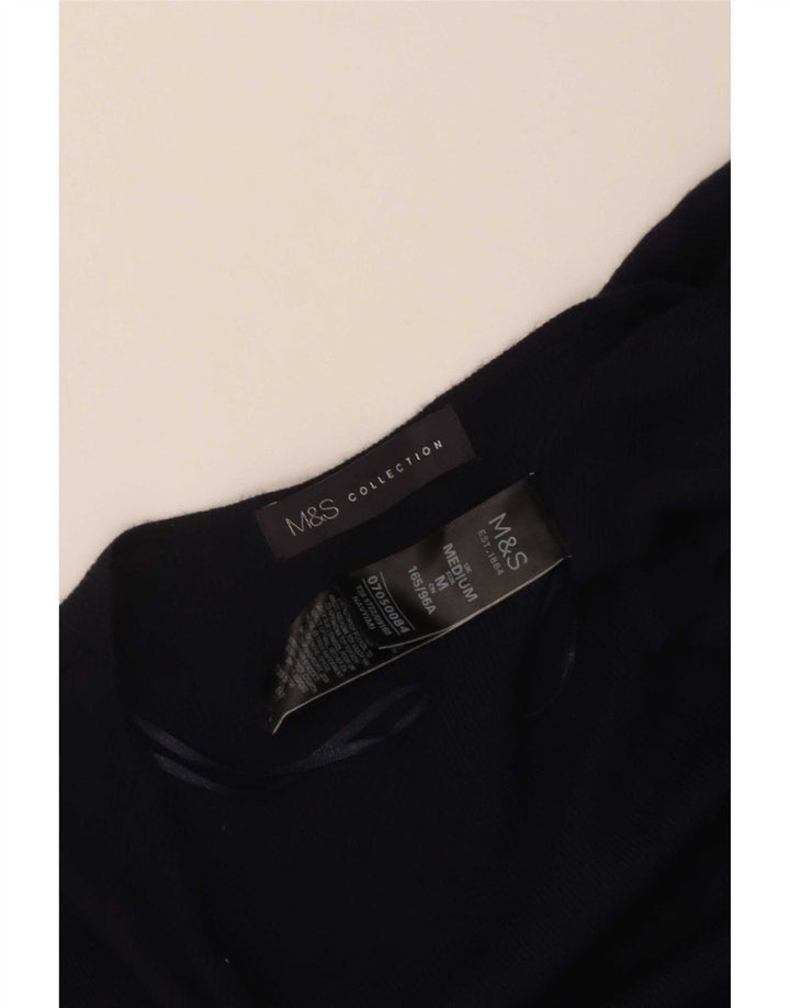 Женский удлиненный кардиган Marks & Spencer UK 14, средний темно-синий