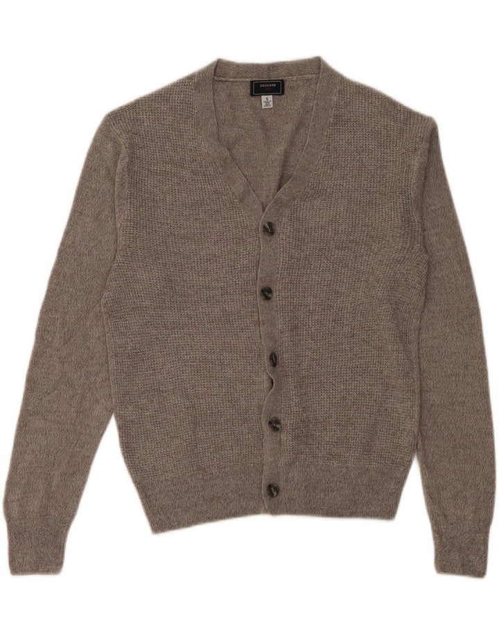 DOCKERS Mens Cardigan Sweater Small Grey Acrylic Vintage Dockers and Second-Hand Dockers from Messina Hembry 