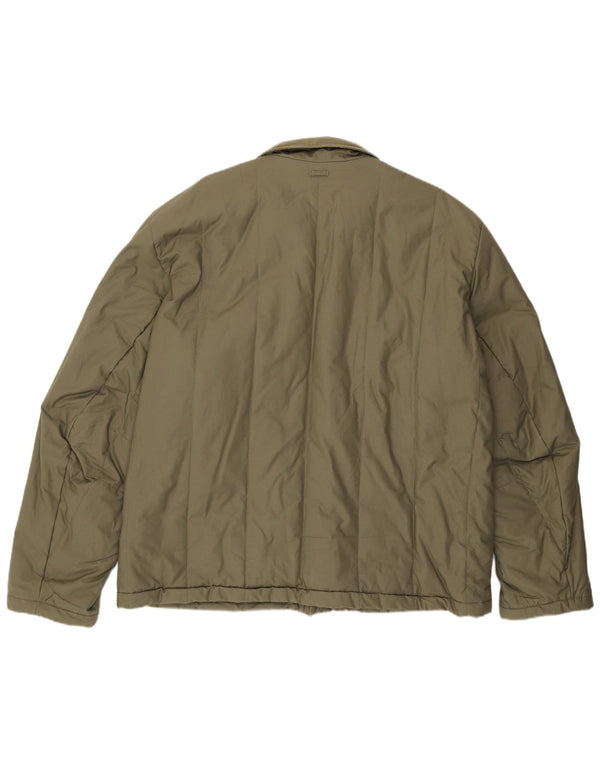 Мужская стеганая куртка Napapijri UK 44 2XL, хлопок цвета хаки