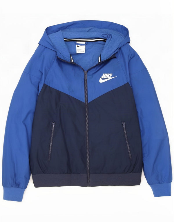 Спортивный костюм Nike для мальчиков (12–13 лет), большой темно-синий с цветными блоками