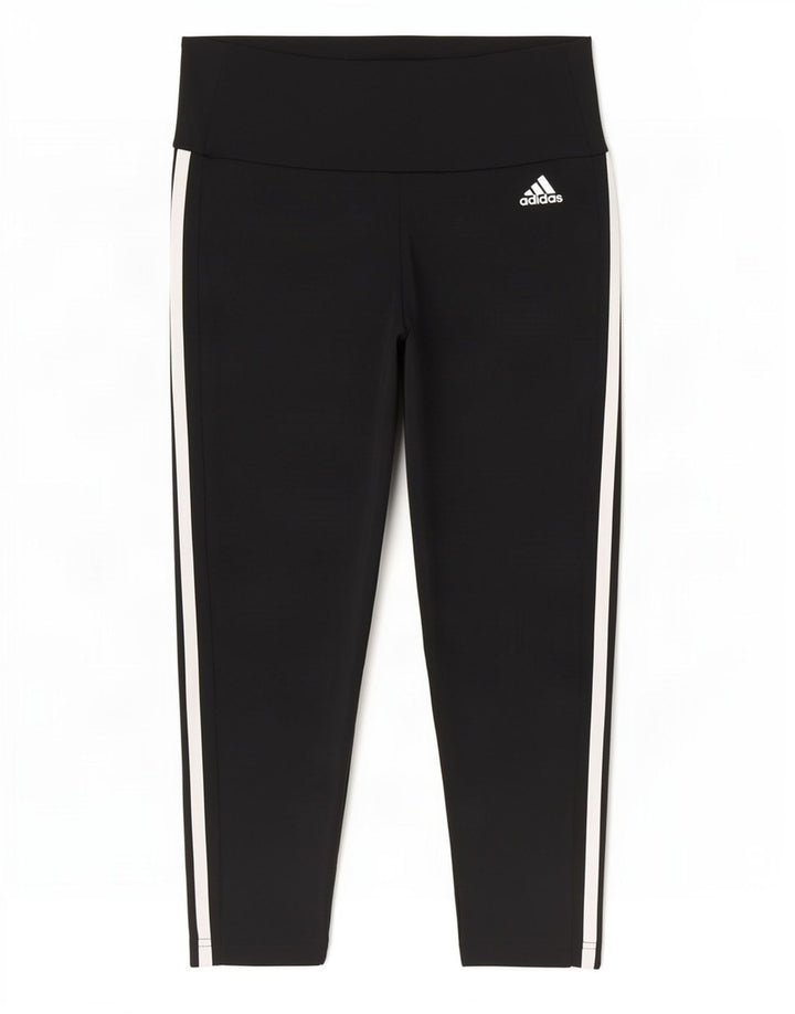 Женские леггинсы-капри Adidas Aeroready UK 8/10, маленькие черные из полиэстера