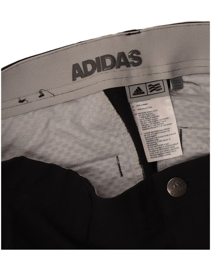 Мужские брюки-чинос Adidas Slim W32 L32, черный полиэстер