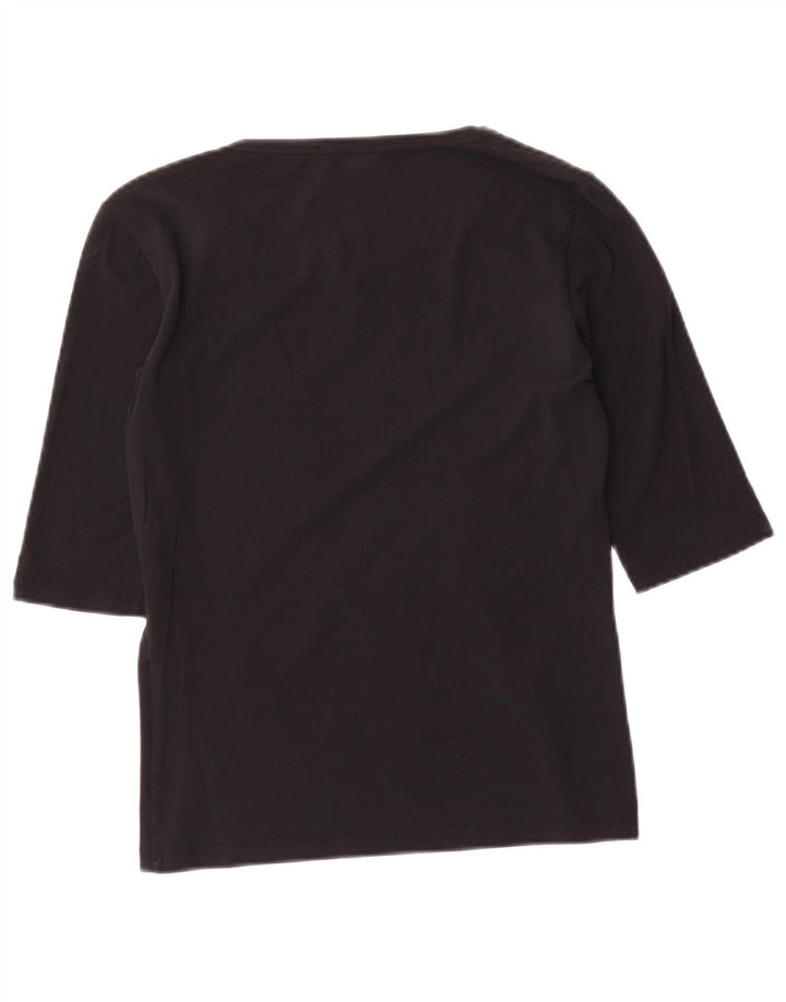 Женский топ Max Mara с рукавом 3/4 UK 8, маленький черный