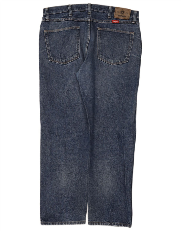 Мужские прямые джинсы Wrangler стандартного кроя W36 L29, синие, хлопок