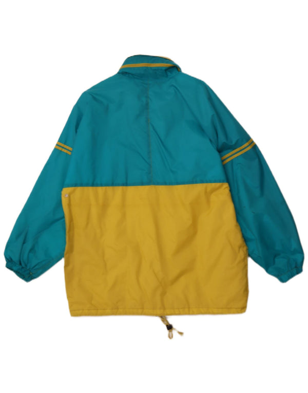 Marcel Clair Mens Unisex Windbreaker Jacket EU 46 Small Blue Polyamide