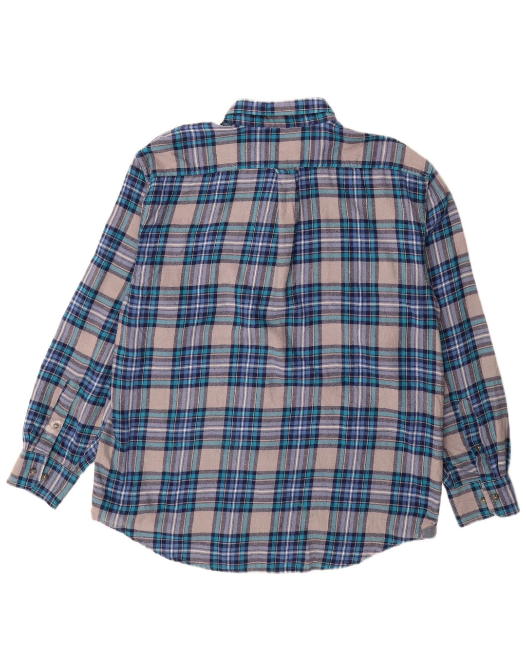 Мужская фланелевая рубашка Izod XL, синяя клетка, хлопок