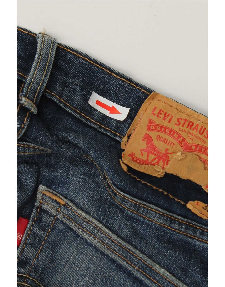 Мужские узкие джинсы Levi's W28 L28 синие, хлопок