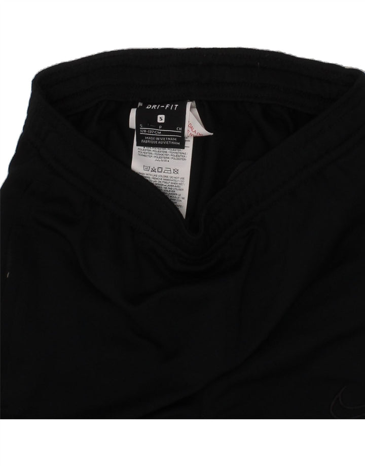 NIKE Boys Dri Fit Tracksuit Trousers 8-9 Years Small Black Polyester Vintage Nike and Second-Hand Nike from Messina Hembry 