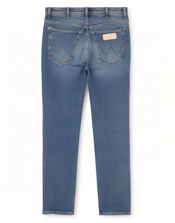 Мужские прямые джинсы Wrangler Texas W34 L32, синий хлопок