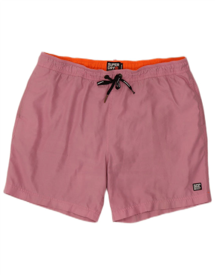 Мужские шорты для плавания Superdry XL, розовые, полиэстер