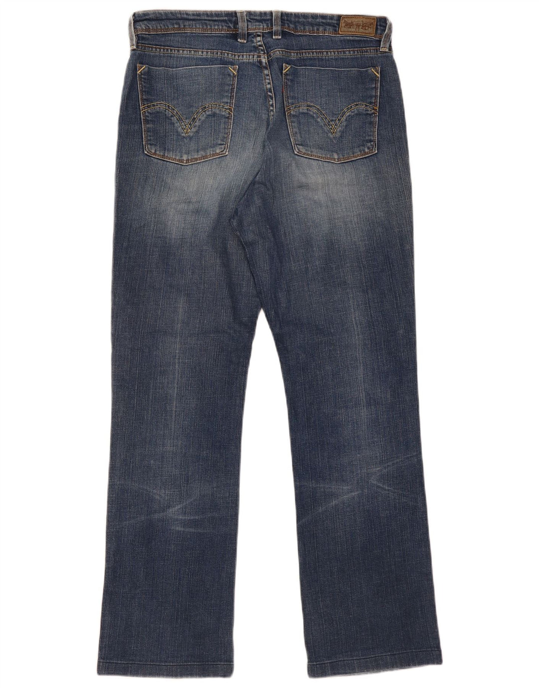 Женские прямые джинсы Levi's 627 W34 L30 синие, хлопок