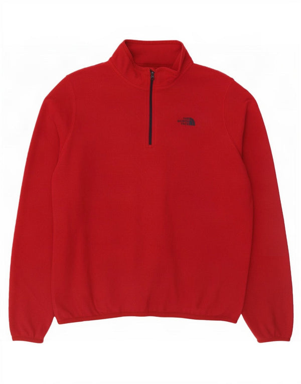 Женский флисовый джемпер с воротником на молнии The North Face Polartec, большой красный цвет, Великобритания 14