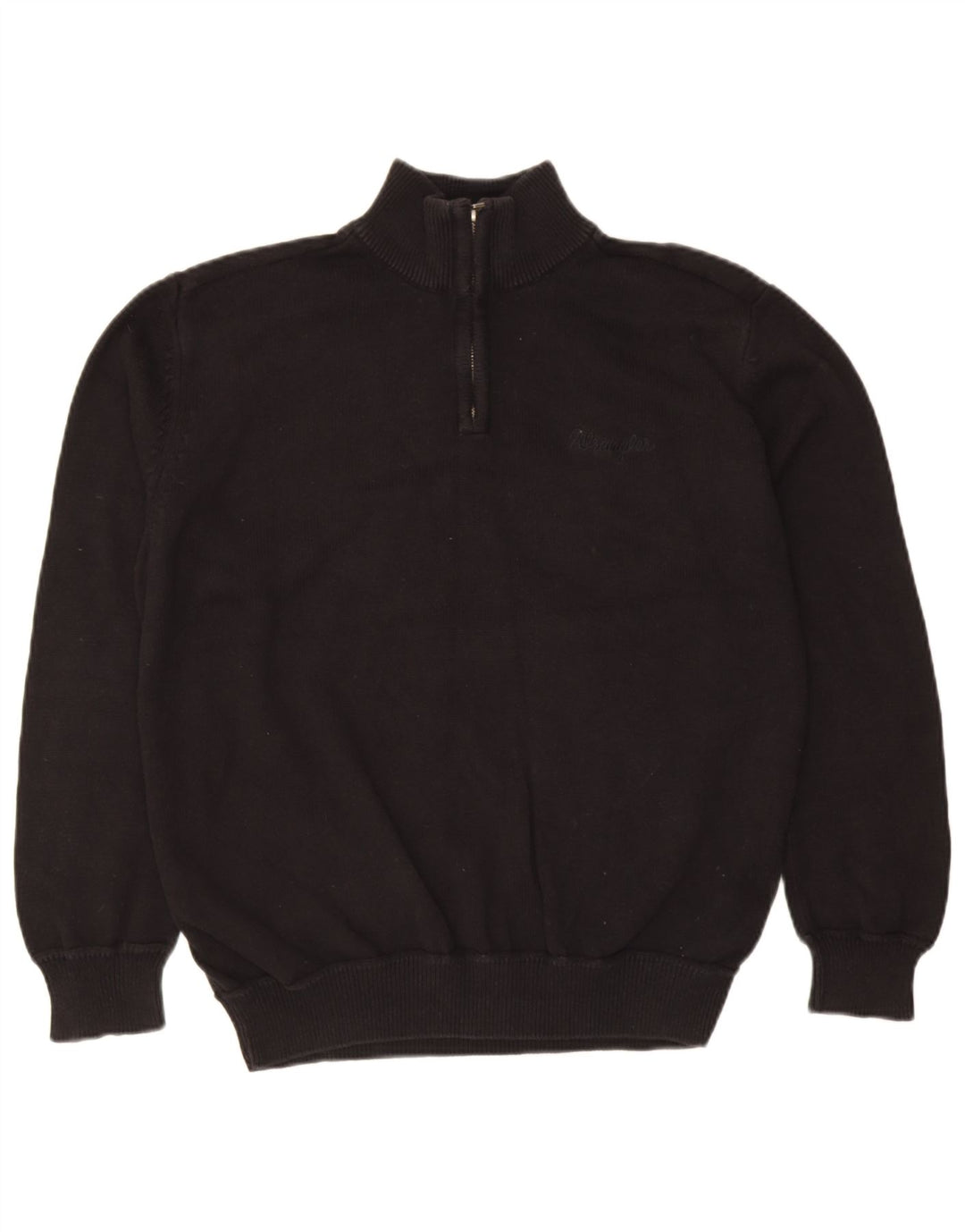Мужской свитер Wrangler с воротником на молнии XL, черный хлопок