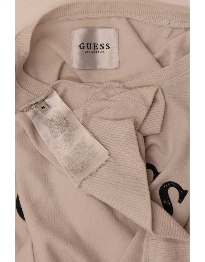 Мужской свитшот Guess с графическим рисунком, средний белый полиэстер