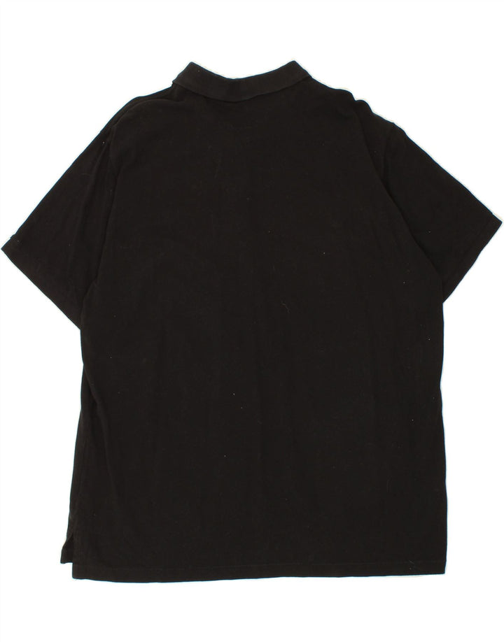 EDDIE BAUER Mens Polo Shirt 2XL Black Cotton Vintage Eddie Bauer and Second-Hand Eddie Bauer from Messina Hembry 