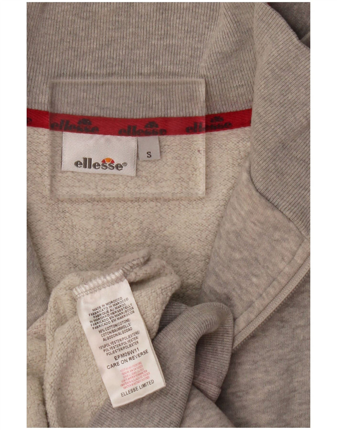 Женский спортивный костюм Ellesse, верхняя куртка UK 10, маленький серый хлопок с крапинками