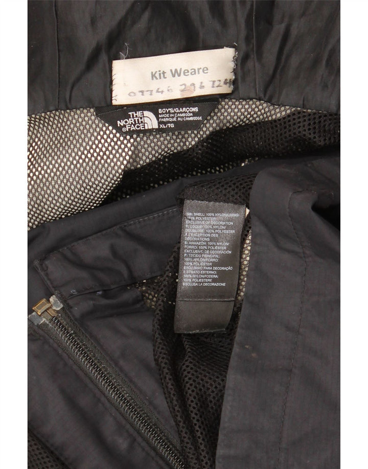 Дождевик с капюшоном для мальчиков The North Face, 14–15 лет, размер XL, черный нейлон