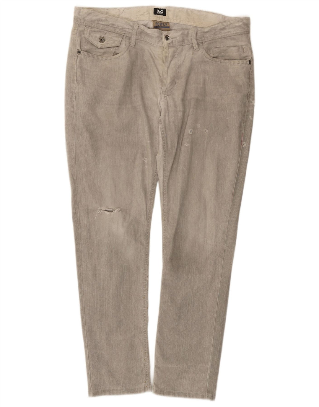 Мужские облегающие прямые джинсы Dolce & Gabbana W34 L28 серые