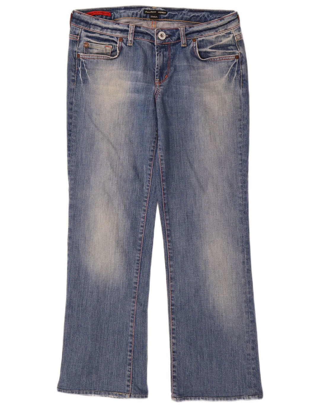 Женские прямые джинсы Guess W31 L28, синие, хлопок