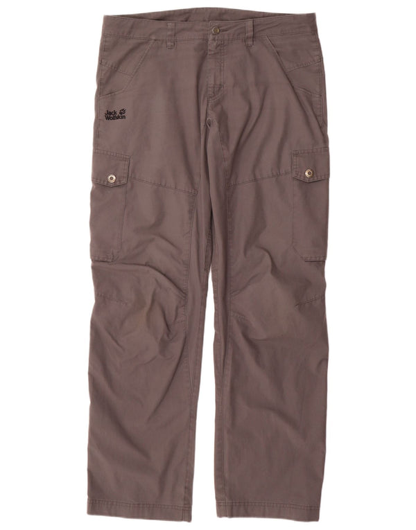 Мужские прямые брюки карго Jack Wolfskin UK 42 XL W36 L34 серые спортивные