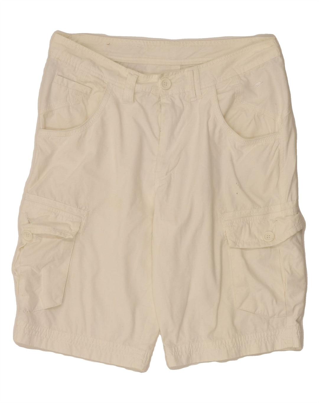 VINTAGE Mens Cargo Shorts W36 Large White Cotton Vintage Vintage and Second-Hand Vintage from Messina Hembry 
