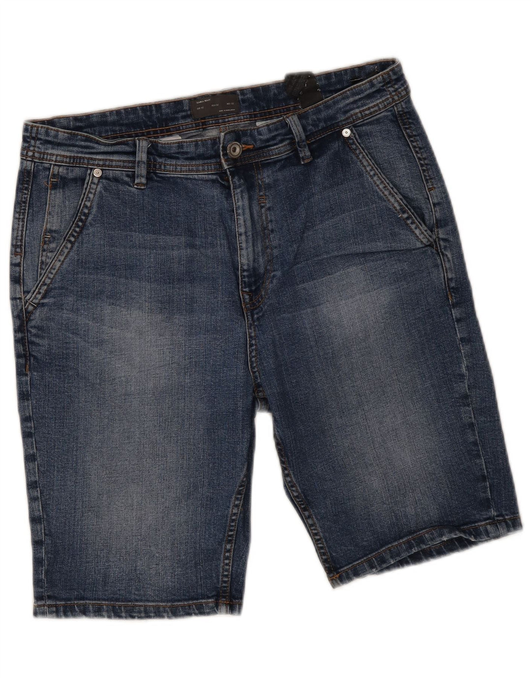Мужские джинсовые шорты Zara EU 42, большие W32, синие