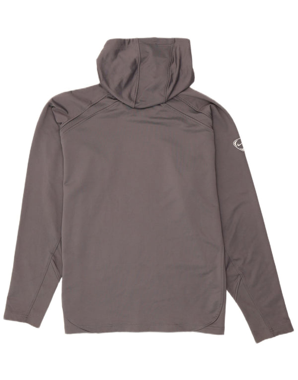 Мужские кроссовки Nike Dri Fit с капюшоном и длинным рукавом, Великобритания 42/44, большие, серые