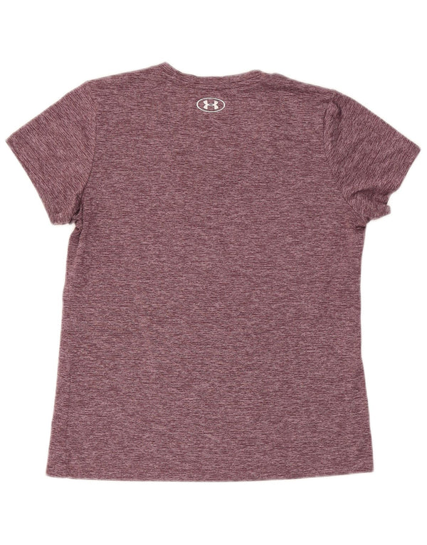 Женская футболка Under Armour Heat Gear Top UK 14, средний бордовый с крапинками