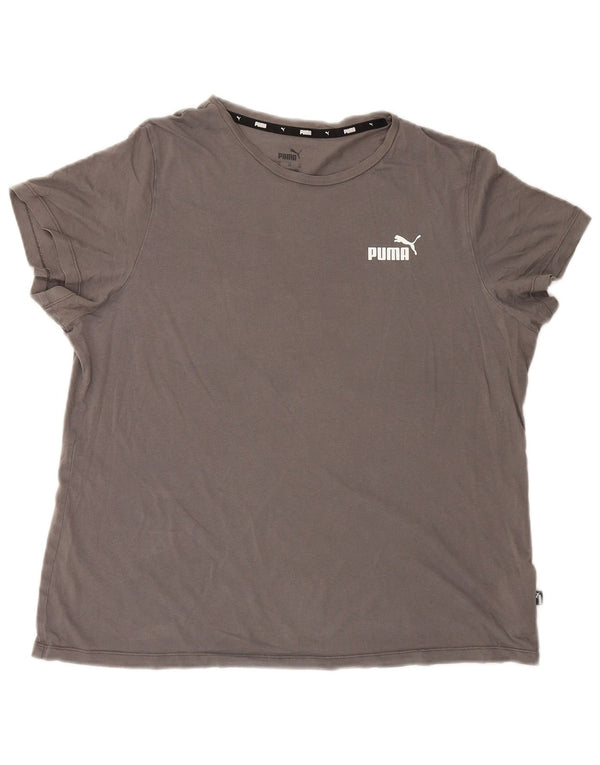 Женская футболка Puma Top UK 18 XL Серый хлопок