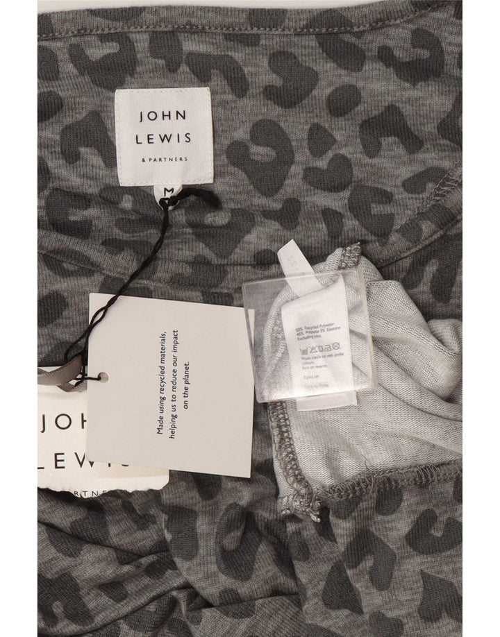 Женский свитер John Lewis UK 14, средний серый с животным принтом