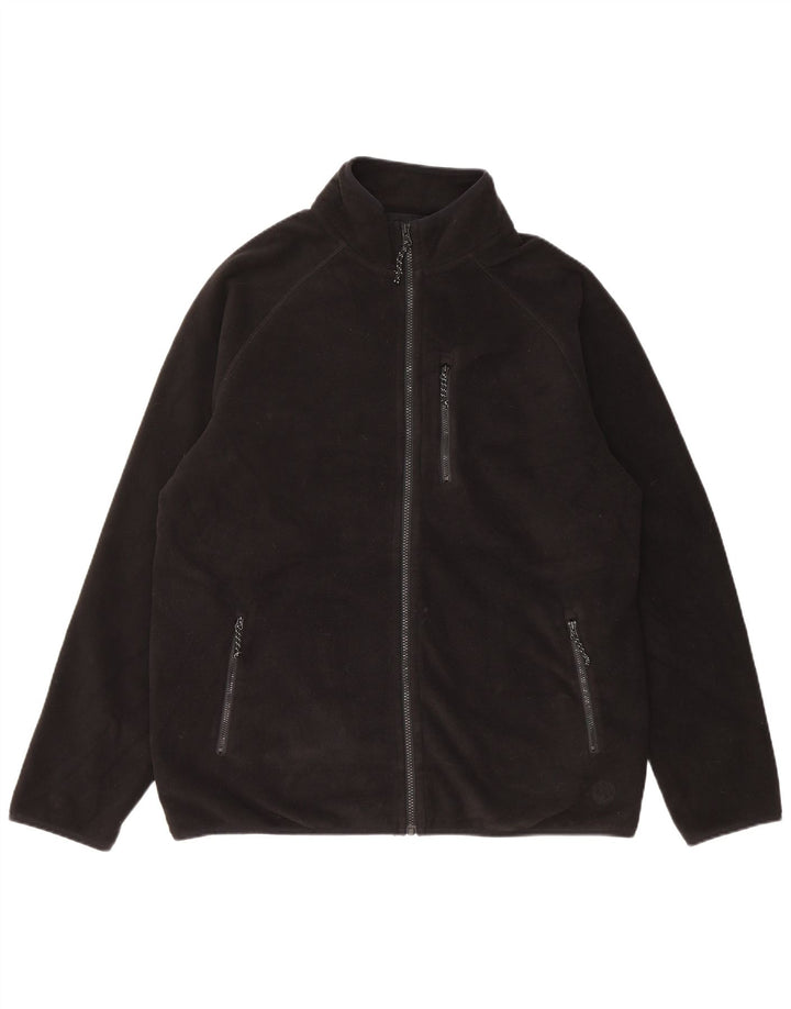 Мужская флисовая куртка Marks & Spencer UK 42 XL, черный полиэстер