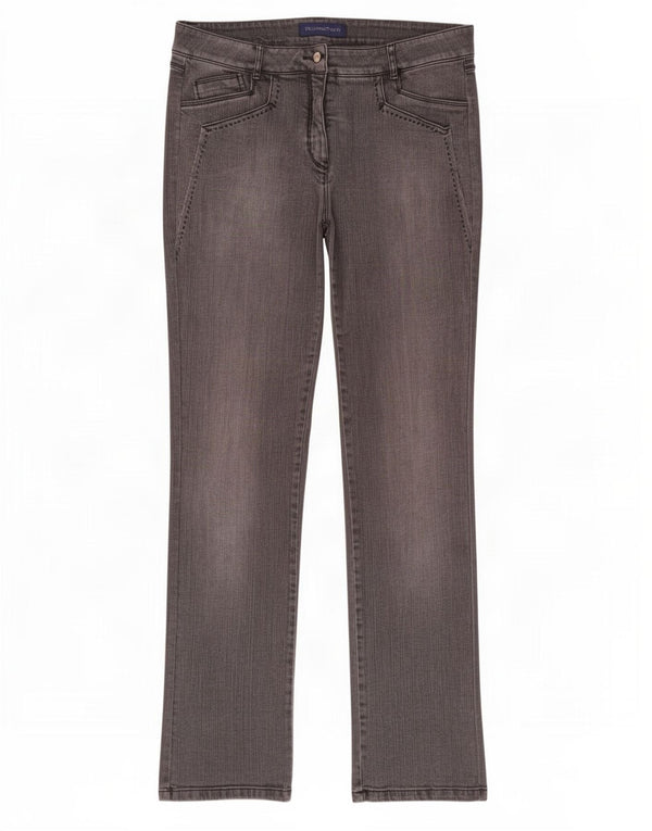 Женские прямые джинсы Trussardi W34 L32 серые, хлопок