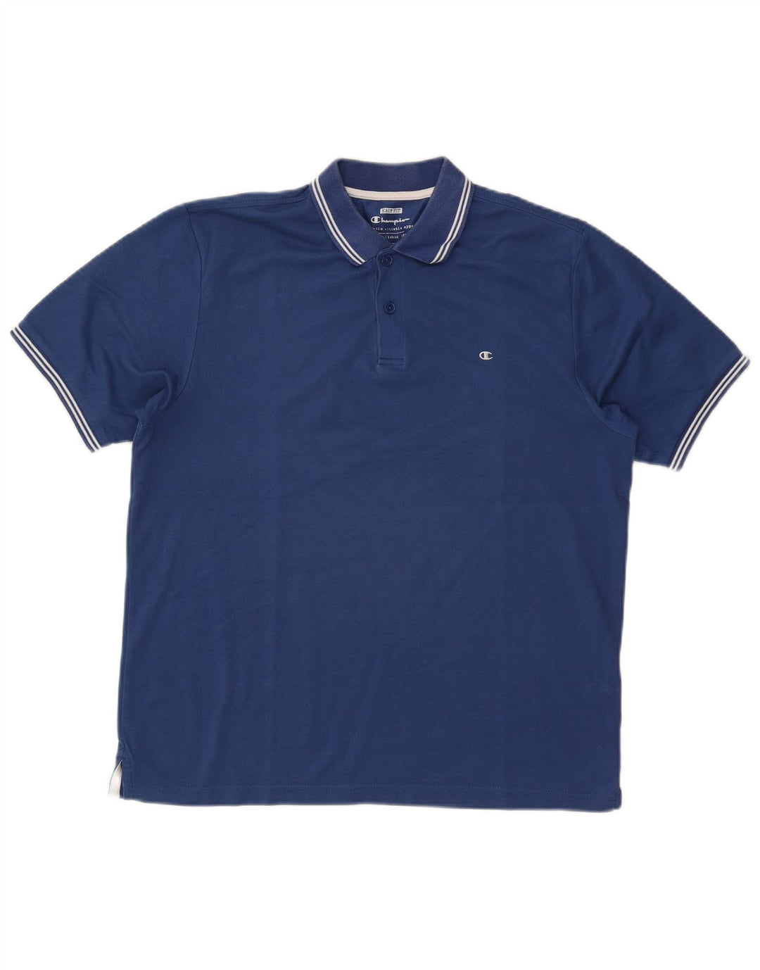 Мужская рубашка поло Champion Easy Fit, большая синяя хлопковая ткань