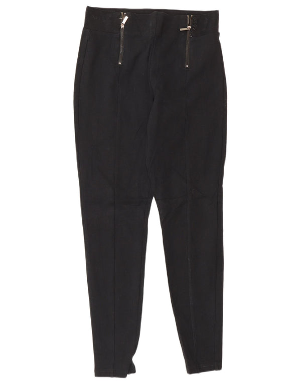 Женские повседневные брюки скинни Marks & Spencer UK 10, маленькие W27 L28, черные