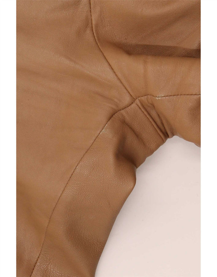 Женские кожаные брюки Conbipel Bootcut IT 46 Large W34 L32 Бежевые