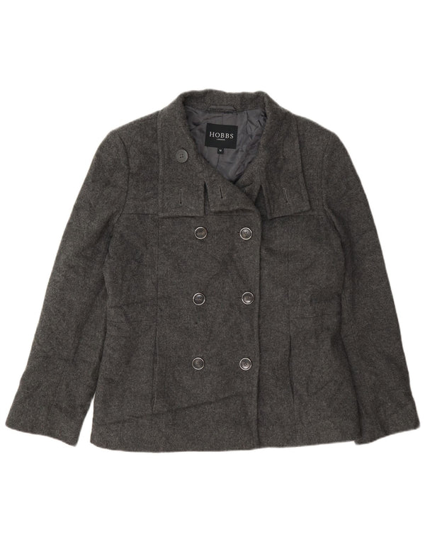 Женское полупальто Hobbs UK 12, средний серый цвет, шерсть