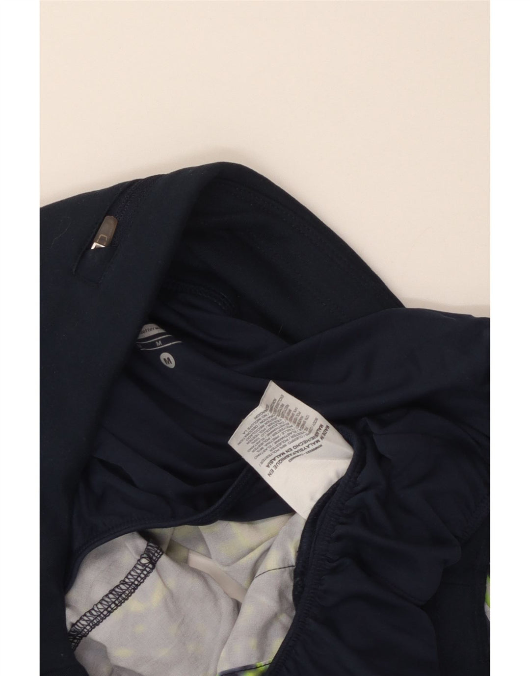 Женские спортивные шорты NIKE Dri Fit с абстрактным узором UK 14, средние темно-синие