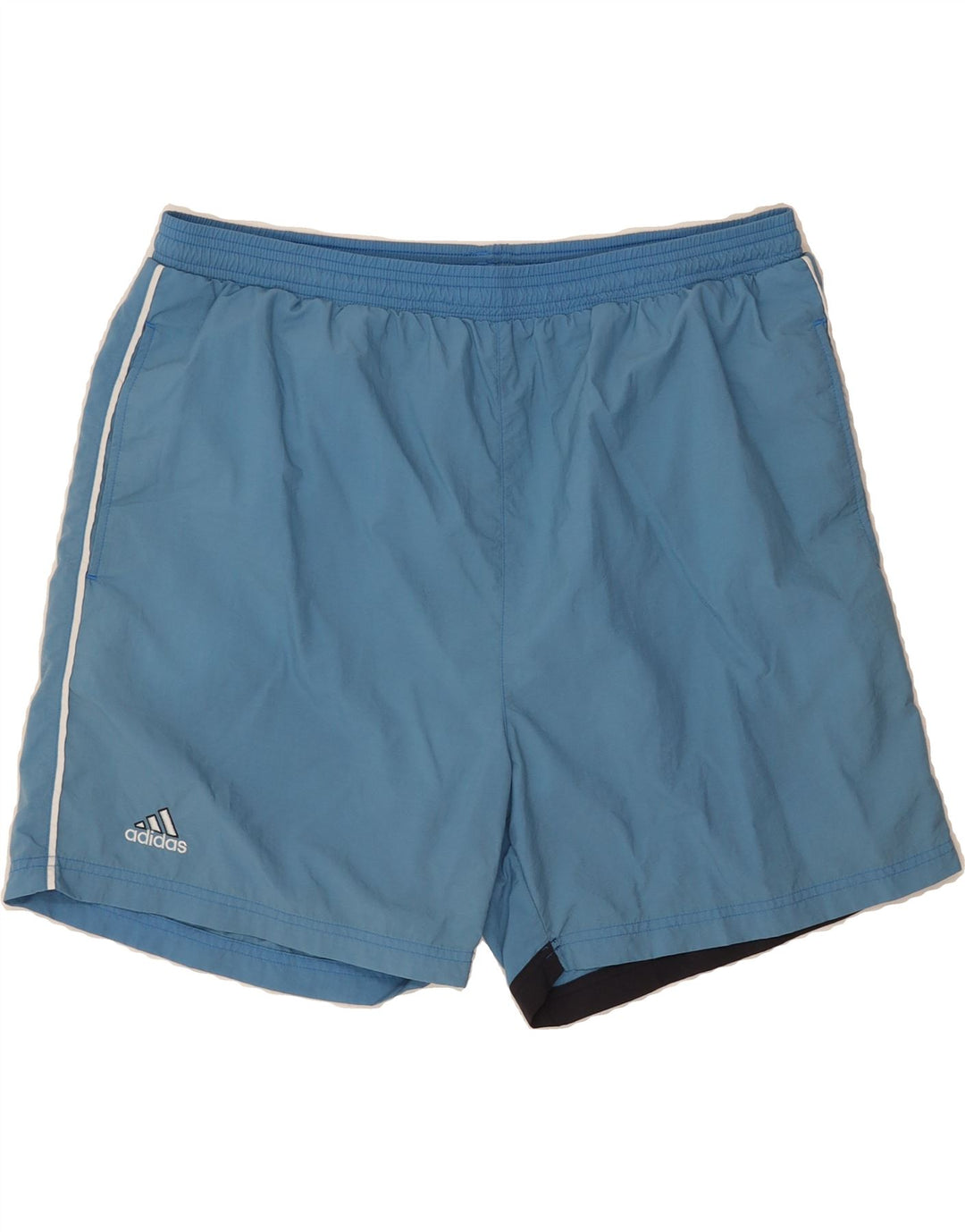 ADIDAS Mens Graphic Sport Shorts XL  Blue Polyamide Vintage Adidas and Second-Hand Adidas from Messina Hembry 