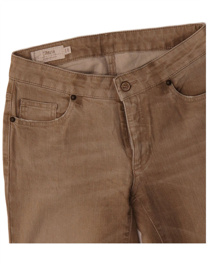 Женские прямые джинсы Marlboro Classics W29 L30, бежевый хлопок